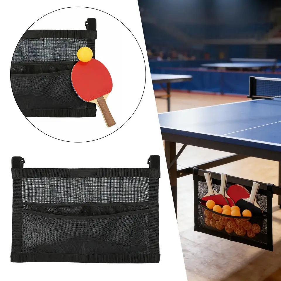 Table Tennis Backhand - New Mesh Pingpong Ball Holder Large
