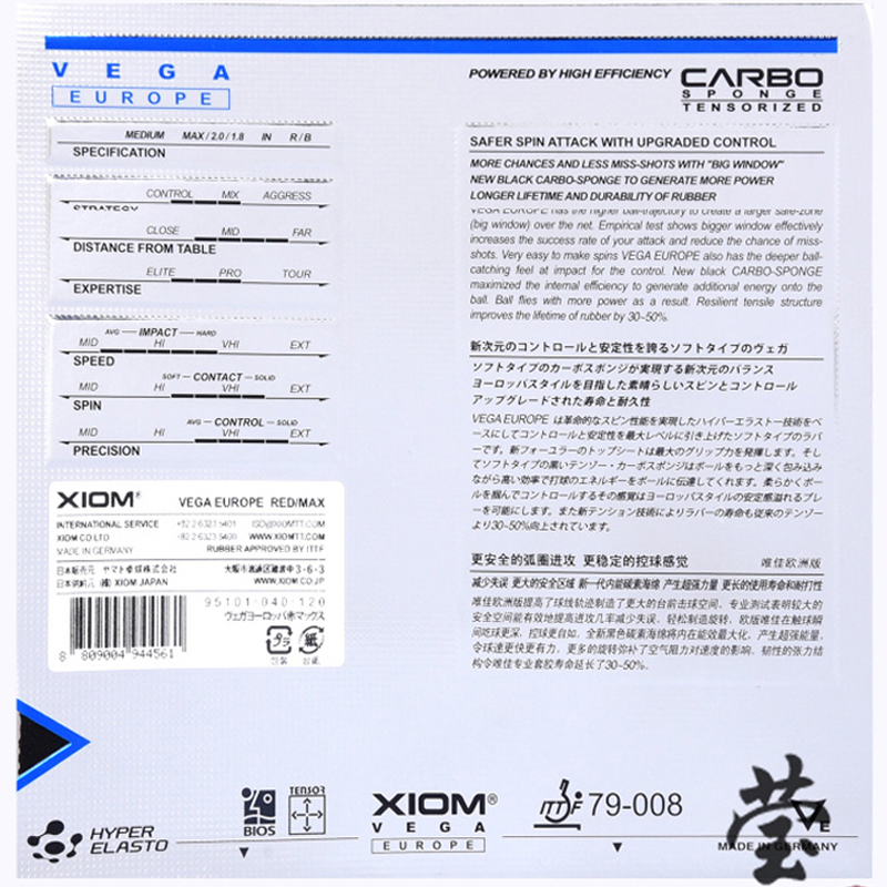 XIOM VEGA EUROPE Table Tennis  - Table Tennis Germany ulasan dan harga