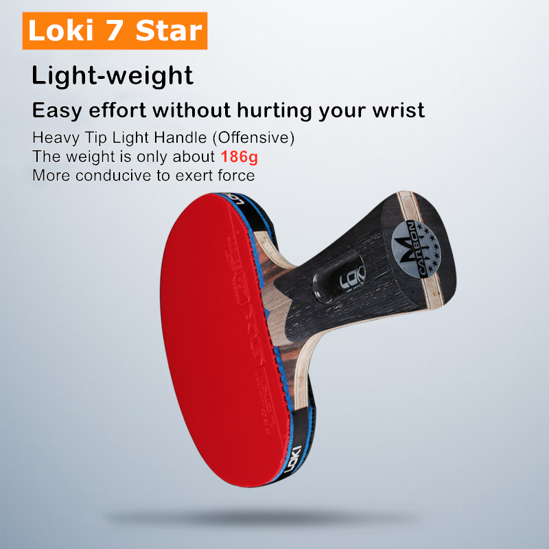 Loki 7 Star Table Tennis Racke - Table Tennis Bat Butterfly ulasan dan harga